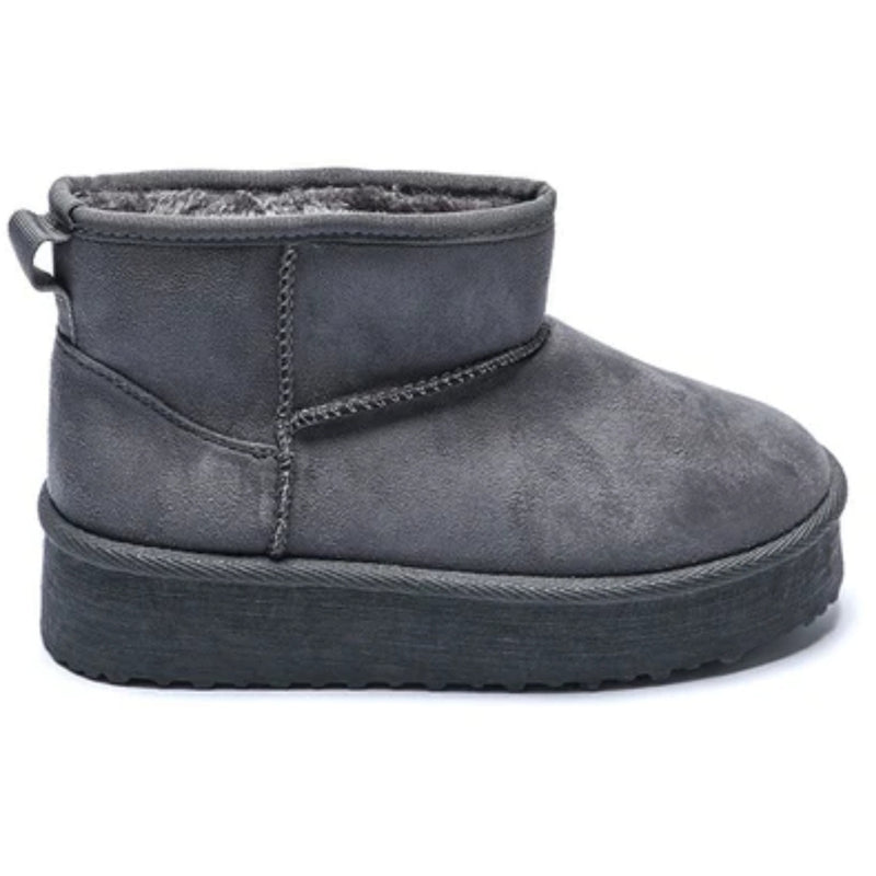 SHOES Lykke dame bamsestøvler DF918 Restudsalg Grey