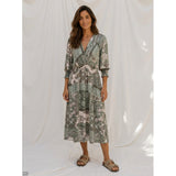MARTA DU CHATEAU Marta Du Chateau Dame Kjole MdcLiviah Dress MilitaryHL003