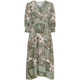 MARTA DU CHATEAU Marta Du Chateau Dame Kjole MdcLiviah Dress MilitaryHL003