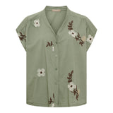 MARTA DU CHATEAU Marta Du Chateau Dame Skjorte MdcElysian 86206 Shirt Kaki