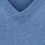 MARTA DU CHATEAU Marta Du Chateau Dame Strik MdcInaya 9587 Knit Jeans Blue Melange