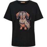 MARTA DU CHATEAU Marta Du Chateau Dame T-Shirt MDCINGE T-shirt Black