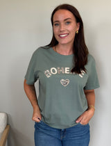 MARTA DU CHATEAU Marta Du Chateau Dame T-Shirt MdcLuana T-shirt Kaki