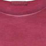 MARTA DU CHATEAU Marta Du Chateau dame bluse 11297 T-shirt long sleeves Bordeaux