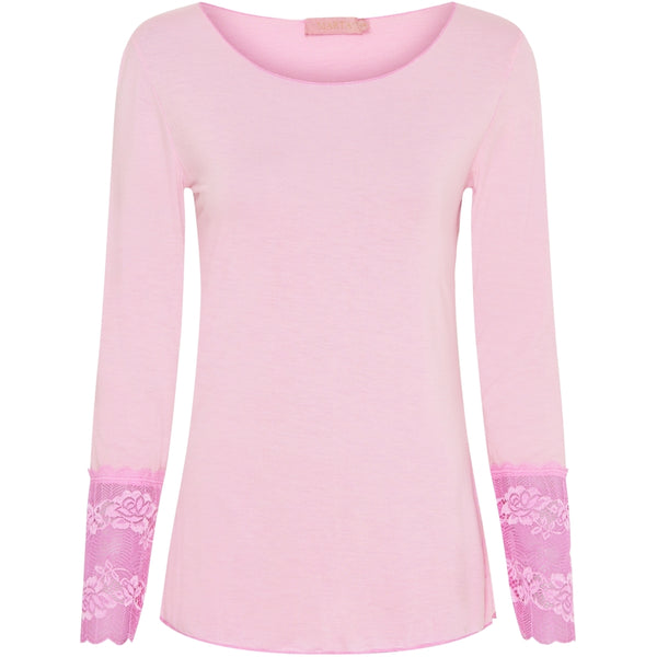 MARTA DU CHATEAU Marta Du Chateau dame bluse 11297 T-shirt long sleeves Rosa Baby