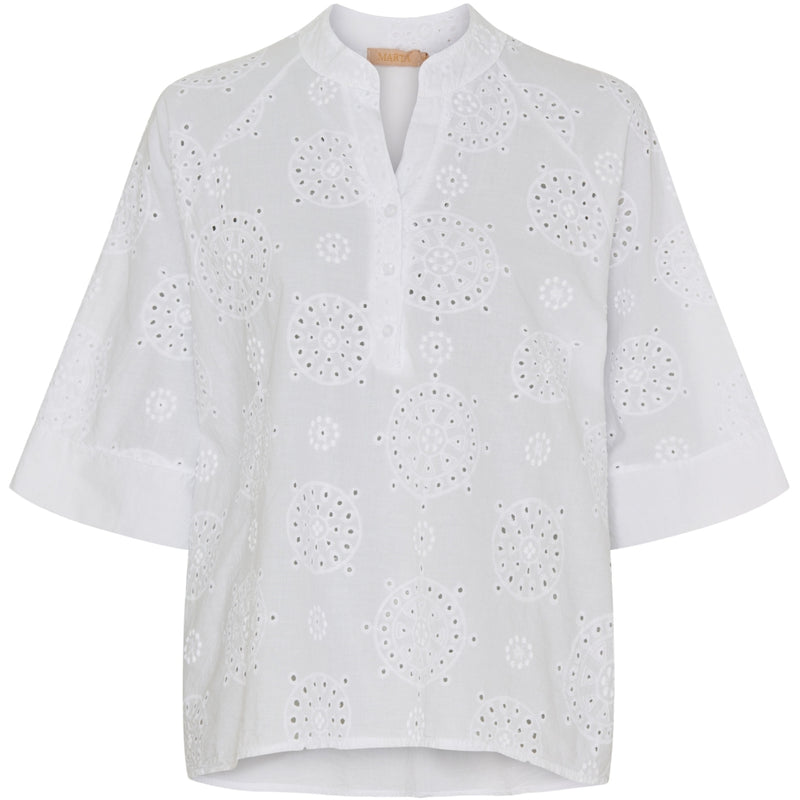 MARTA DU CHATEAU Marta Du Chateau dame bluse MDCTania Shirt White8324