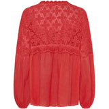 MARTA DU CHATEAU Marta Du Chateau dame bluse MdcAurora Restudsalg Rosso Cold Wash