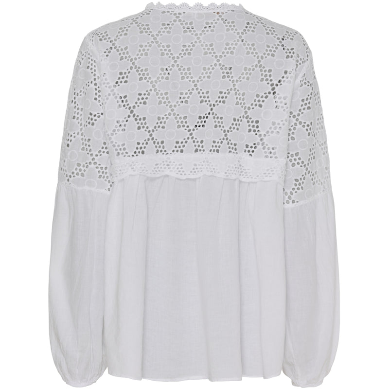 MARTA DU CHATEAU Marta Du Chateau dame bluse MdcAurora Blouse White