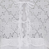 MARTA DU CHATEAU Marta Du Chateau dame bluse MdcAurora Blouse White