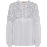 MARTA DU CHATEAU Marta Du Chateau dame bluse MdcAurora Blouse White