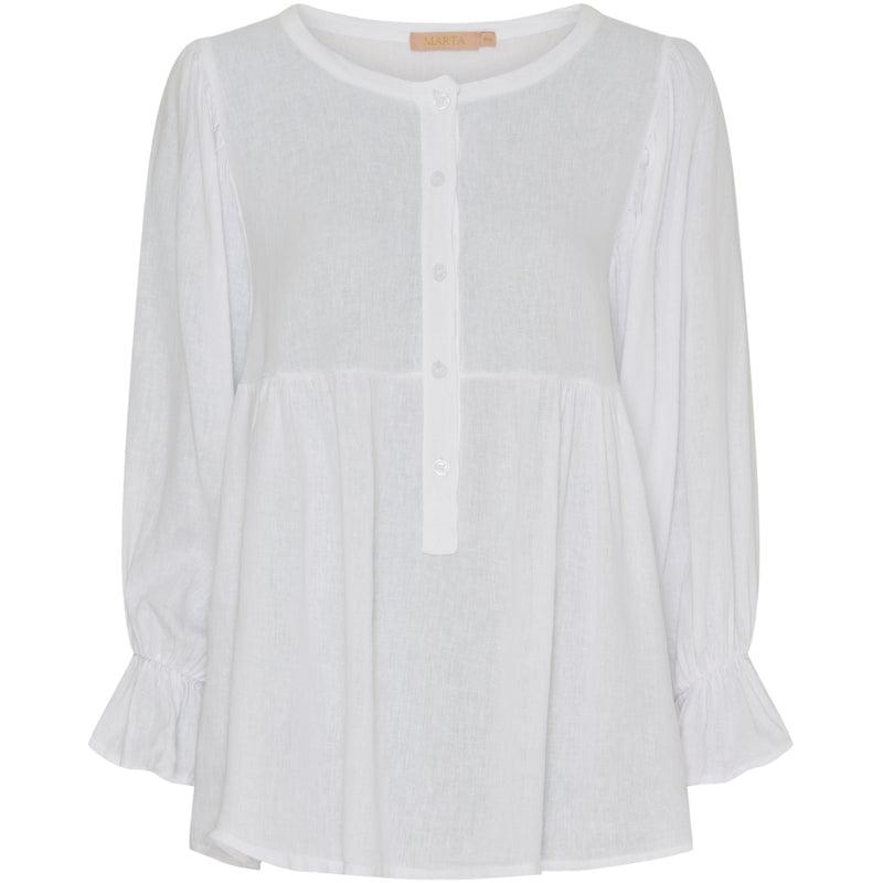 MARTA DU CHATEAU Marta Du Chateau dame bluse MdcCoco 6137 Blouse White