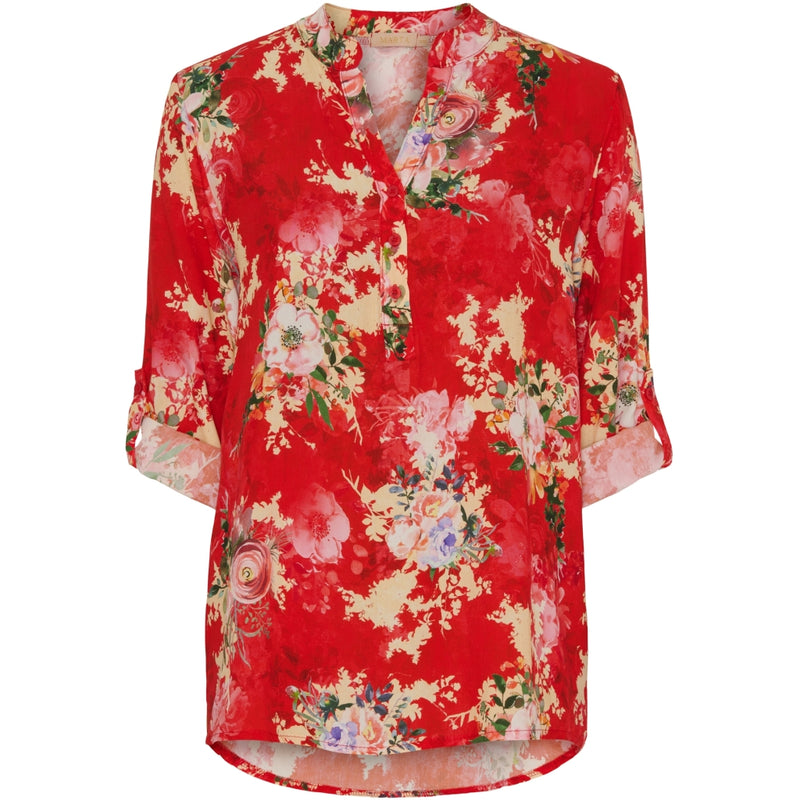 MARTA DU CHATEAU Marta Du Chateau dame bluse MdcFranziska 1614new Blouse Rosso Originale