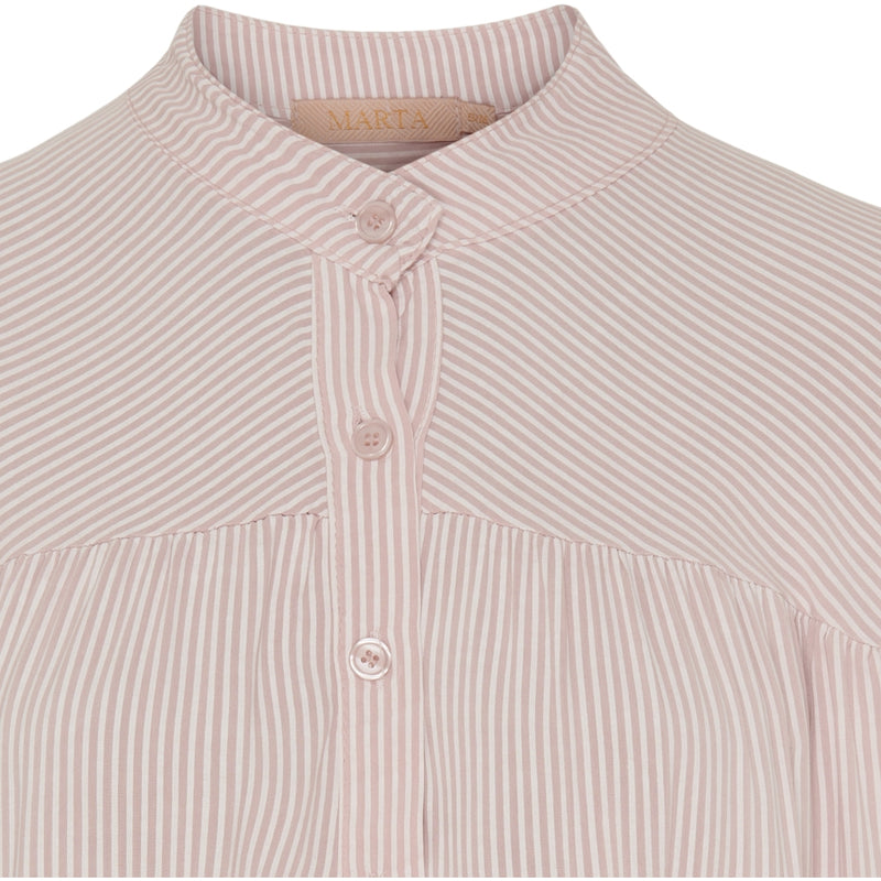 MARTA DU CHATEAU Marta Du Chateau dame bluse MdcIlina Blouse Cipria Rose Stripe