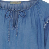 MARTA DU CHATEAU Marta Du Chateau dame bluse MdcMarta Blouse Medium Blue