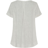 MARTA DU CHATEAU Marta Du Chateau dame bluse MdcNatalie Blouse Panna Grey Stripe