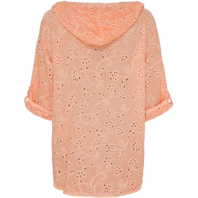 MARTA DU CHATEAU Marta Du Chateau dame bluse MdcRomana Blouse Salmone Cold Wash