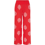 MARTA DU CHATEAU Marta Du Chateau dame bukser MdcAnette Pant Red/WhitePrint