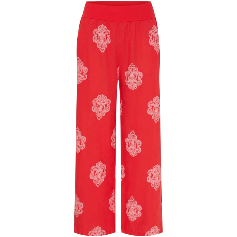 MARTA DU CHATEAU Marta Du Chateau dame bukser MdcAnette Pant Red/WhitePrint