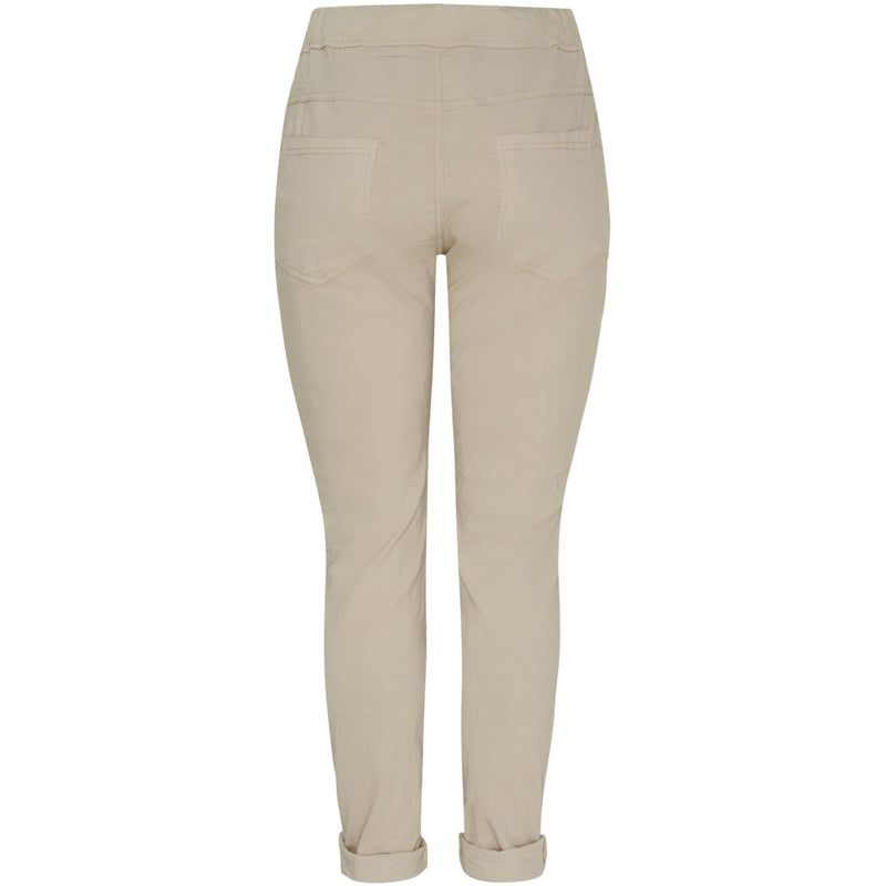 MARTA DU CHATEAU Marta Du Chateau dame bukser MdcTalia Pant Beige/White Flower