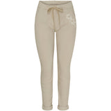 MARTA DU CHATEAU Marta Du Chateau dame bukser MdcTalia Pant Beige/White Flower