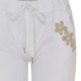 MARTA DU CHATEAU Marta Du Chateau dame bukser MdcTalia Pant White/Beige Flower