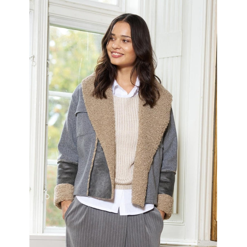 MARTA DU CHATEAU Marta Du Chateau dame jakke MDCBeth 80130 Jacket grigio/grigio