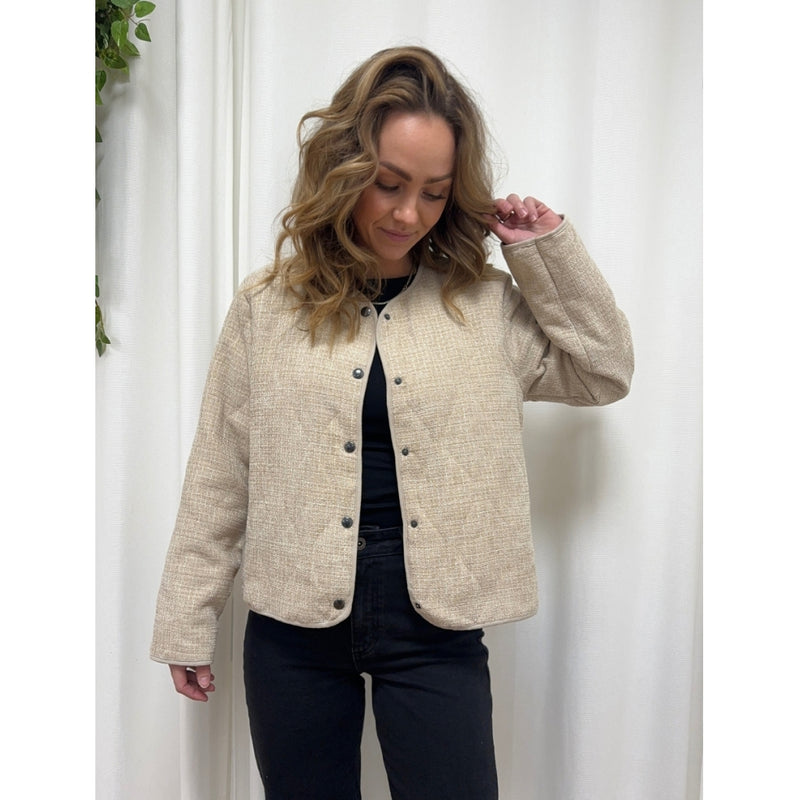 MARTA DU CHATEAU Marta Du Chateau dame jakke MdcRoseanne Jacket Beige