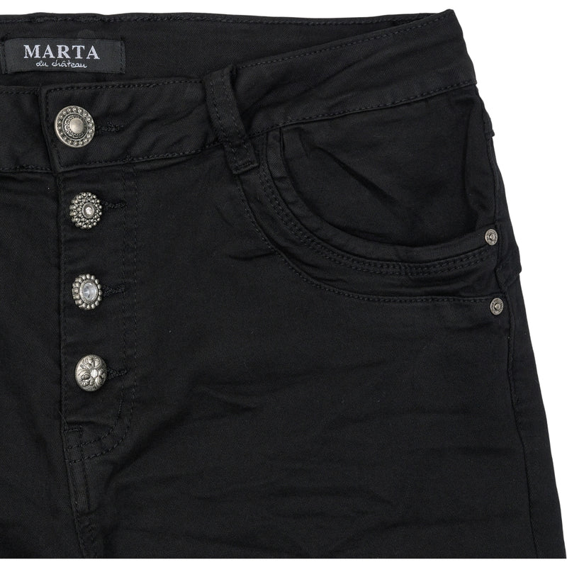 MARTA DU CHATEAU Marta Du Chateau dame jeans MdcBetty Jeans MDC101 Restudsalg Black