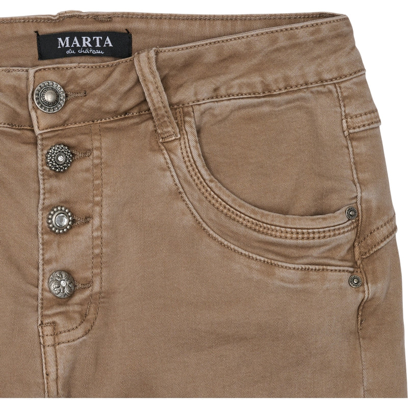 MARTA DU CHATEAU Marta Du Chateau dame jeans MdcBetty Jeans MDC101 Jeans Choco