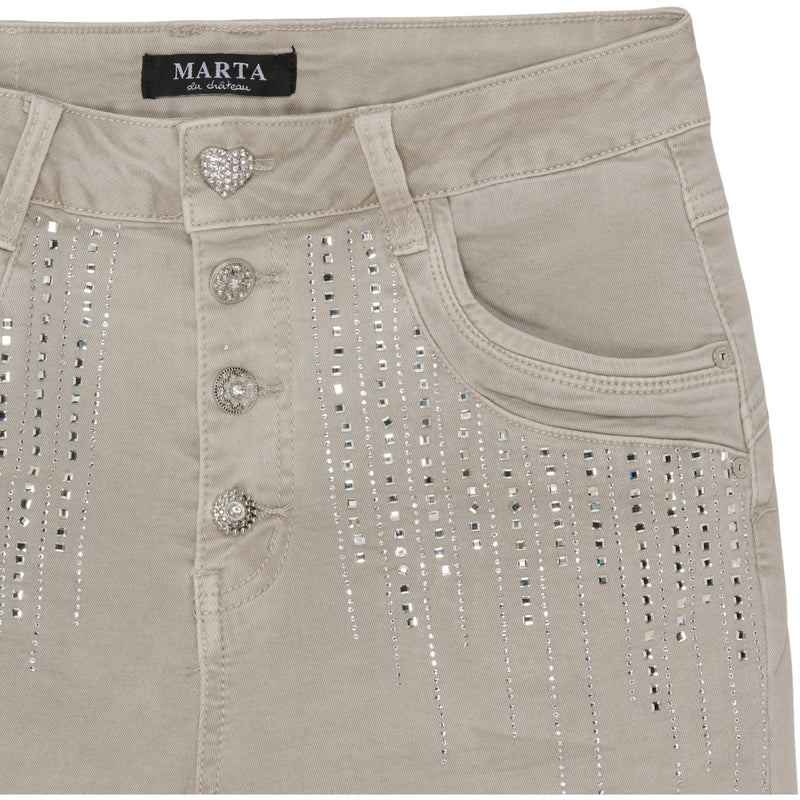 MARTA DU CHATEAU Marta Du Chateau dame jeans Emma 2680-14 Jeans Denimbeige