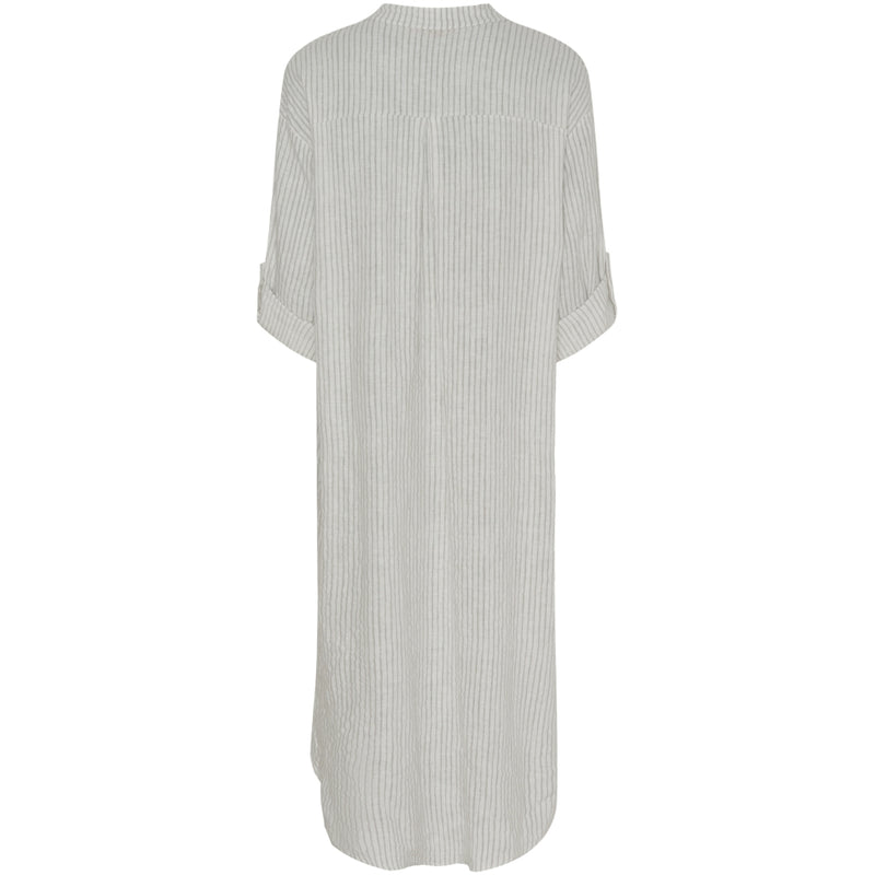 MARTA DU CHATEAU Marta Du Chateau dame kjole MdcNess Dress Panna Grey Stripe