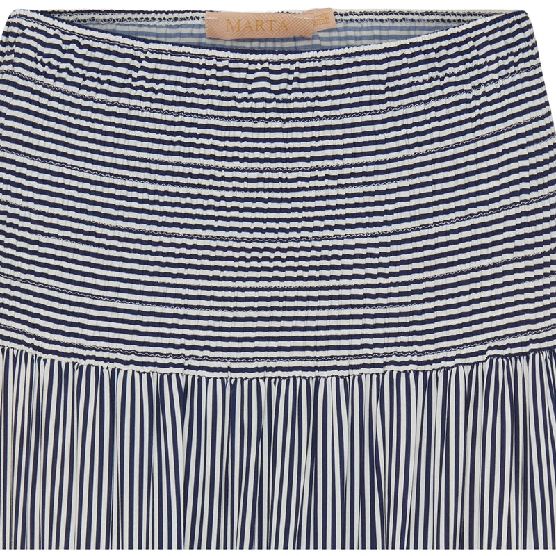 MARTA DU CHATEAU Marta Du Chateau dame nederdel 5201 Skirt 1487BluescuroStripe