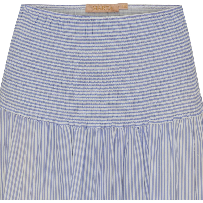 MARTA DU CHATEAU Marta Du Chateau dame nederdel 5201 Skirt JeansStripe1487