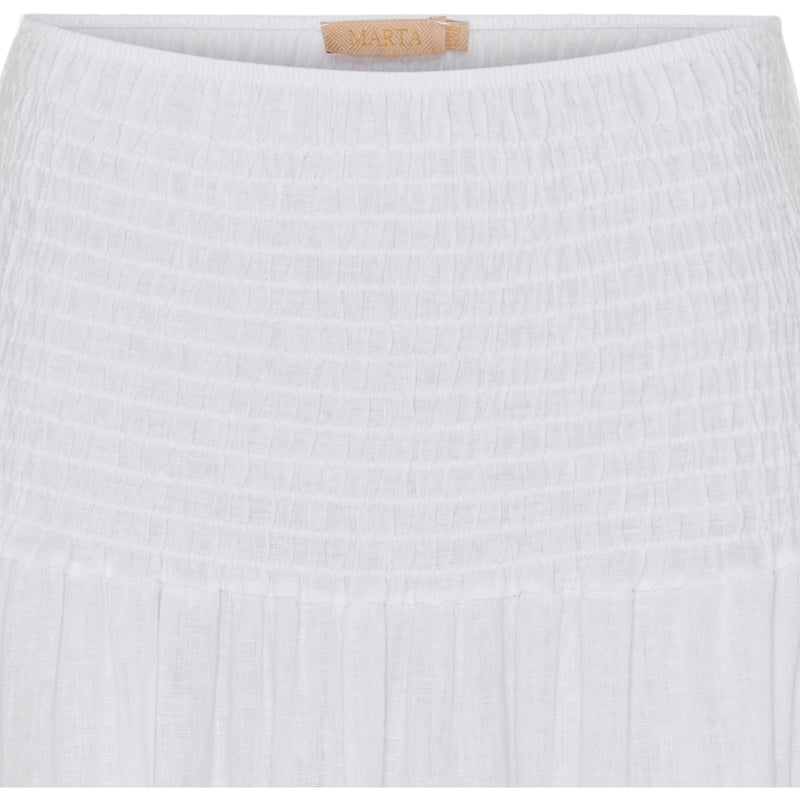 MARTA DU CHATEAU Marta Du Chateau dame nederdel 5201 Skirt Solid White