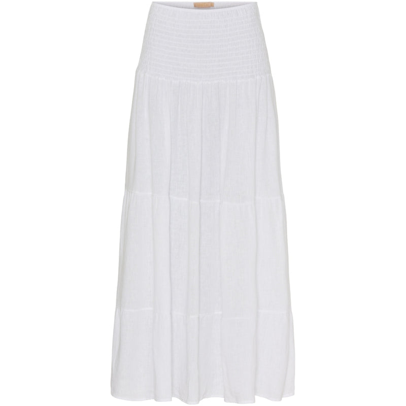 MARTA DU CHATEAU Marta Du Chateau dame nederdel 5201 Skirt Solid White