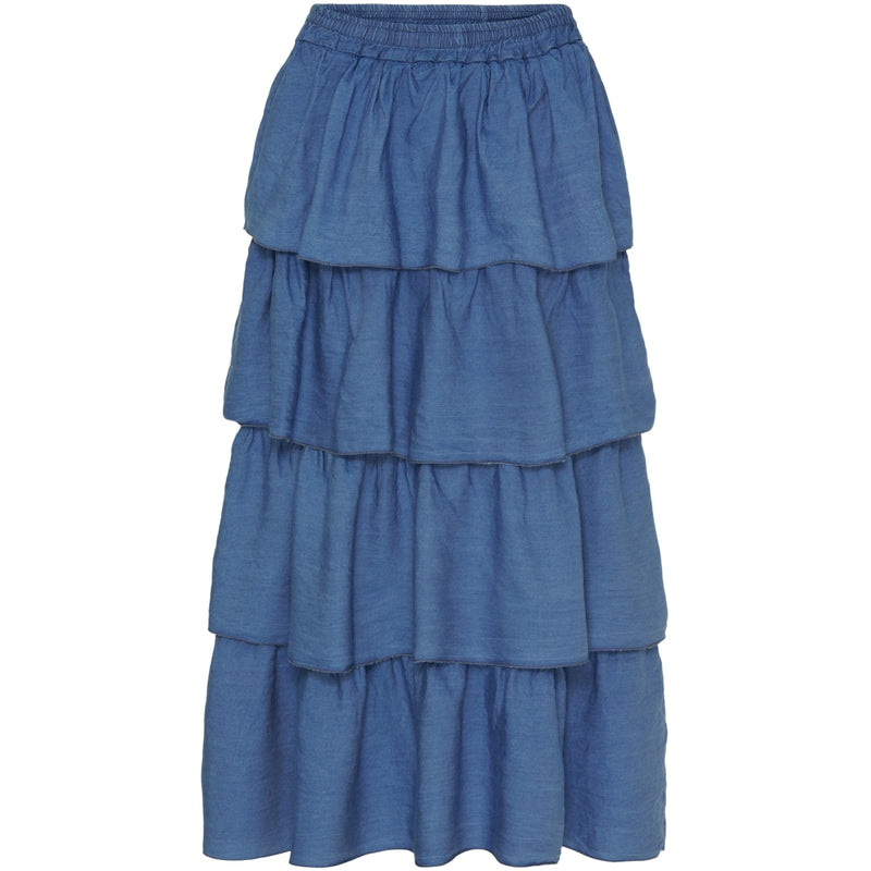 MARTA DU CHATEAU Marta Du Chateau dame nederdel MdcKlara Skirt Medium Blue