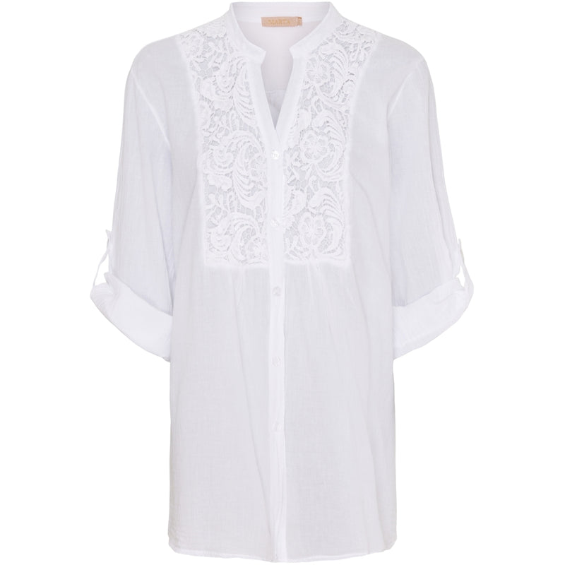 MARTA DU CHATEAU Marta Du Chateau dame skjorte 9737B Shirt White