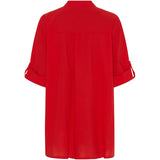 MARTA DU CHATEAU Marta Du Chateau dame skjorte MdcMargherita Shirt Poppy Red 596