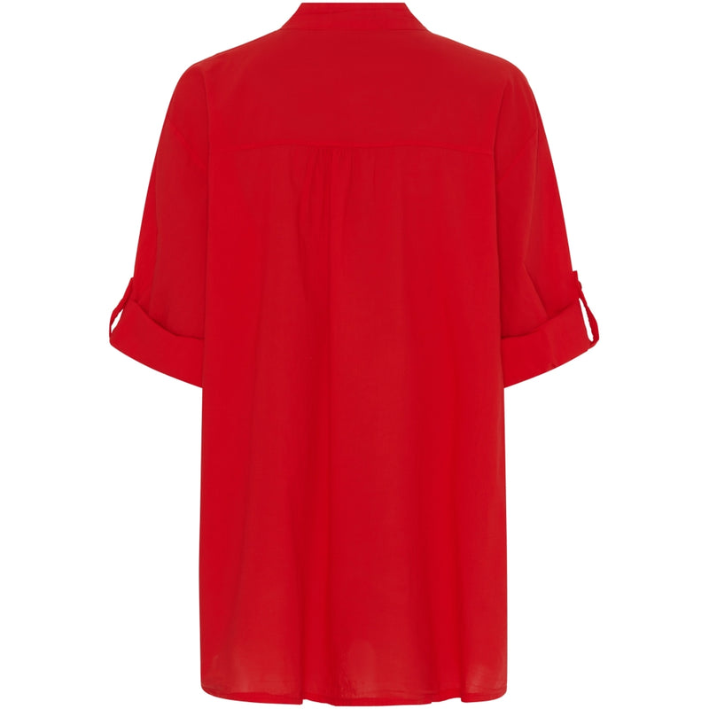 MARTA DU CHATEAU Marta Du Chateau dame skjorte MdcMargherita Shirt Poppy Red 596