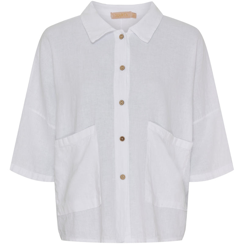 MARTA DU CHATEAU Marta Du Chateau dame skjorte MdcMinna Shirt White