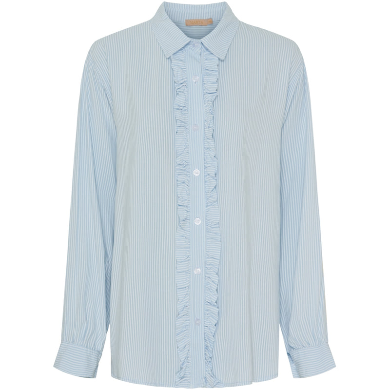 MARTA DU CHATEAU Marta Du Chateau dame skjorte MdcMollie Shirt Celestestripe