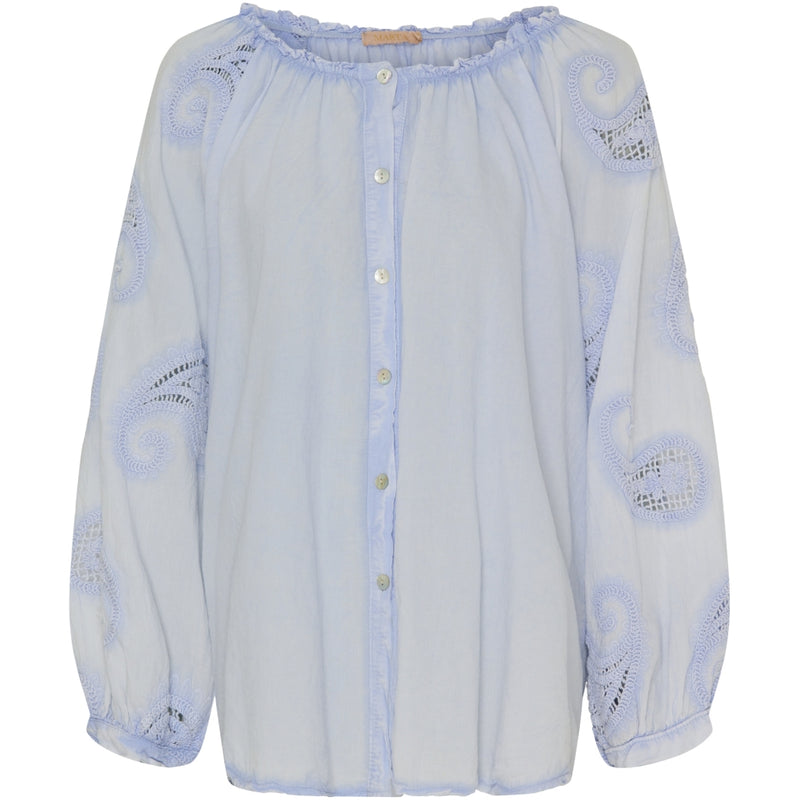 MARTA DU CHATEAU Marta Du Chateau dame skjorte MdcPatty Shirt Sky