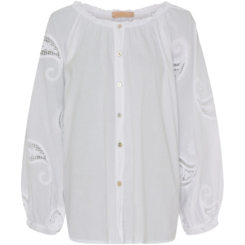 MARTA DU CHATEAU Marta Du Chateau dame skjorte MdcPatty Shirt White