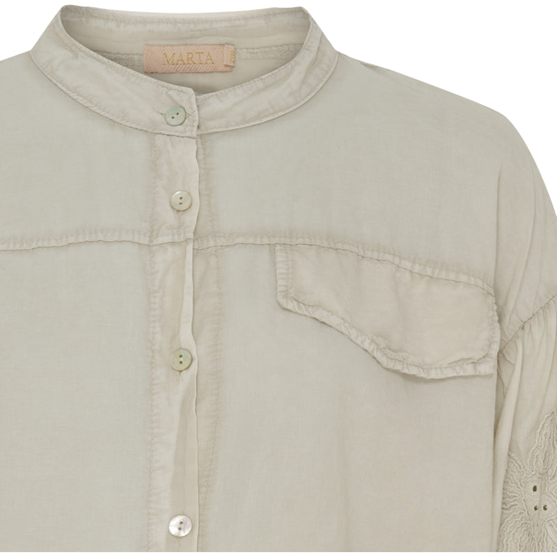 MARTA DU CHATEAU Marta Du Chateau dame skjorte MdcRiley Shirt Beige