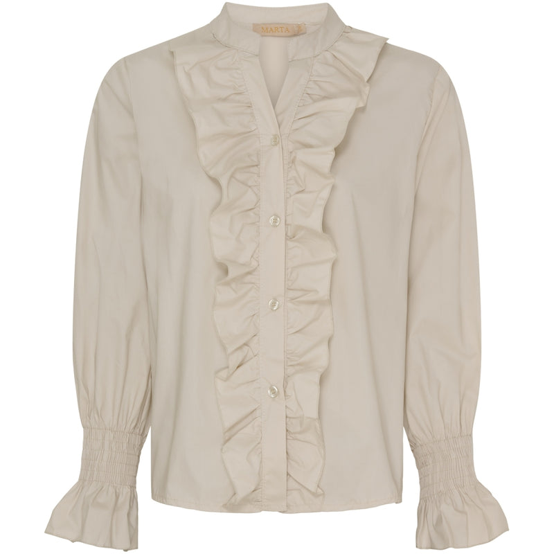 MARTA DU CHATEAU Marta Du Chateau dame skjorte MdcStella Shirt Beige