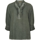 MARTA DU CHATEAU Marta Du Chateau dame skjorte MdcUnnur 6317 Shirt Military CW
