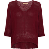 MARTA DU CHATEAU Marta Du Chateau dame strik 7010 Knit Bordeaux2051