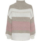 MARTA DU CHATEAU Marta Du Chateau dame strik MdcMaddy Knit Bianco/Beige/Cipria