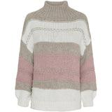 MARTA DU CHATEAU Marta Du Chateau dame strik MdcMaddy Knit Bianco/Beige/Cipria