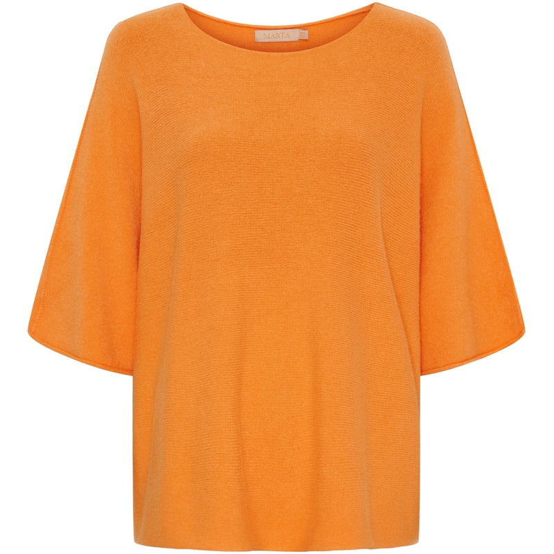 MARTA DU CHATEAU Marta Du Chateau dame strik MdcSia 5003 Knit Orange14472